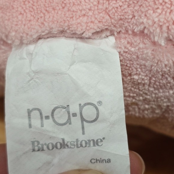 Brookstone Nap Teddy Bear Plush Pink Stuffed Animal Baby Infant Toy - Picture 7 of 10